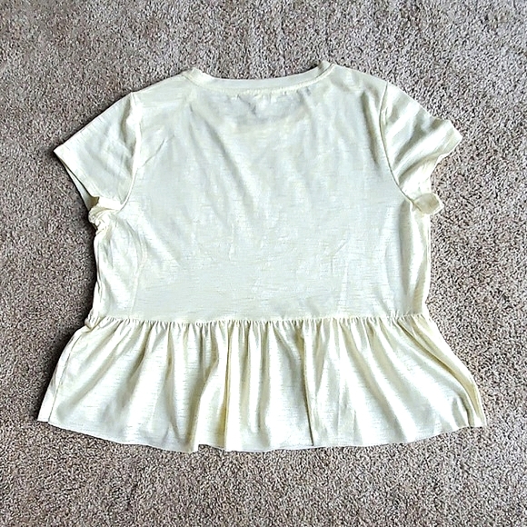 NWT Women's LC Lauren Conrad Peplum Top - Picture 3 of 3